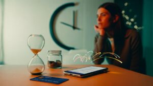 Illustration of the 48-hour rule that stops impulse buys by waiting 48 hours to let the dopamine rush fade