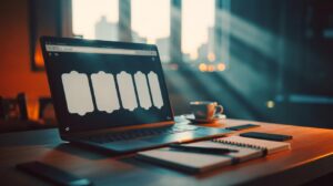 Illustration of a minimalist browser window showing a limited set of five tabs, highlighting how fewer choices reduce decision fatigue and increase productivity