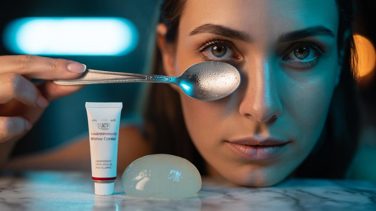 The cold spoon + haemorrhoid cream trick that erases eye bags : how cold and constriction work in minutes