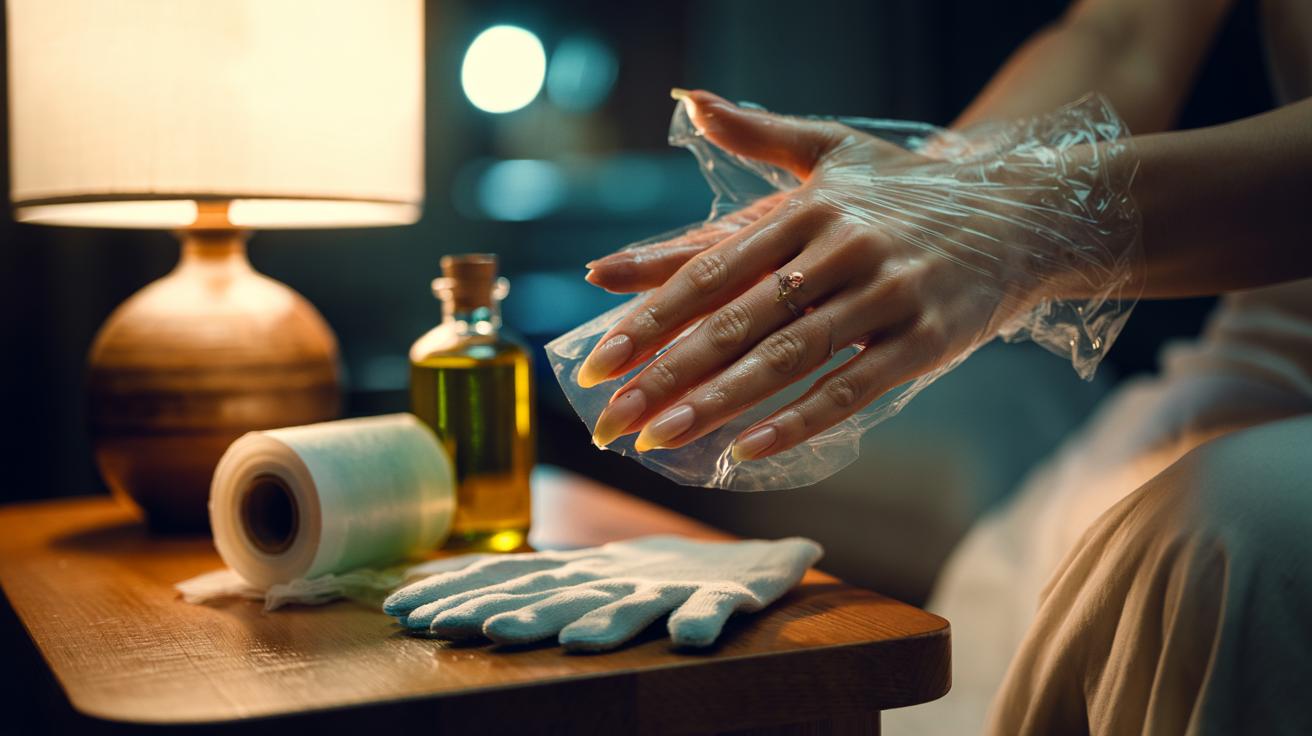 The olive oil + cling film wrap that grows nails faster : how overnight moisture speeds growth visibly